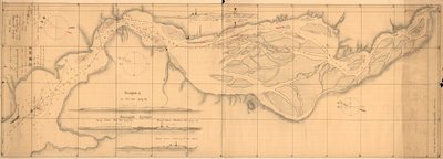 Map of the Yenisei River by H.H. Hansen